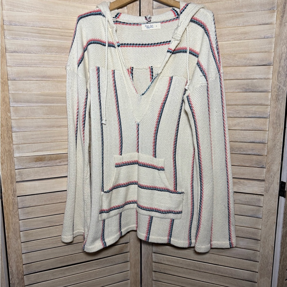 Ron Jon Surf Shop Striped Baja Hoodie Sweater